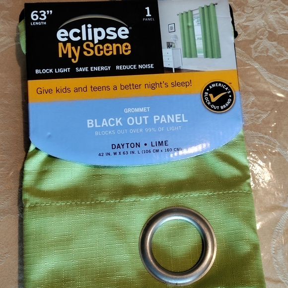 Black Out Panel 63 in. length Dayton Lime Green for window - Picture 7 of 9